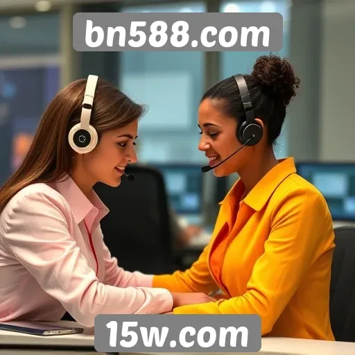 Suporte ao cliente disponível no bn588.com